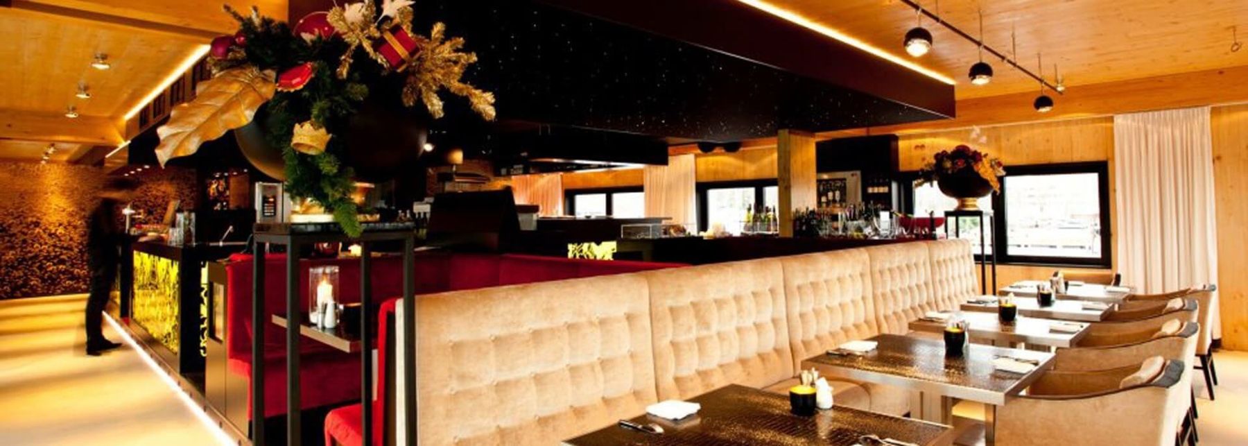 The bar in the evening