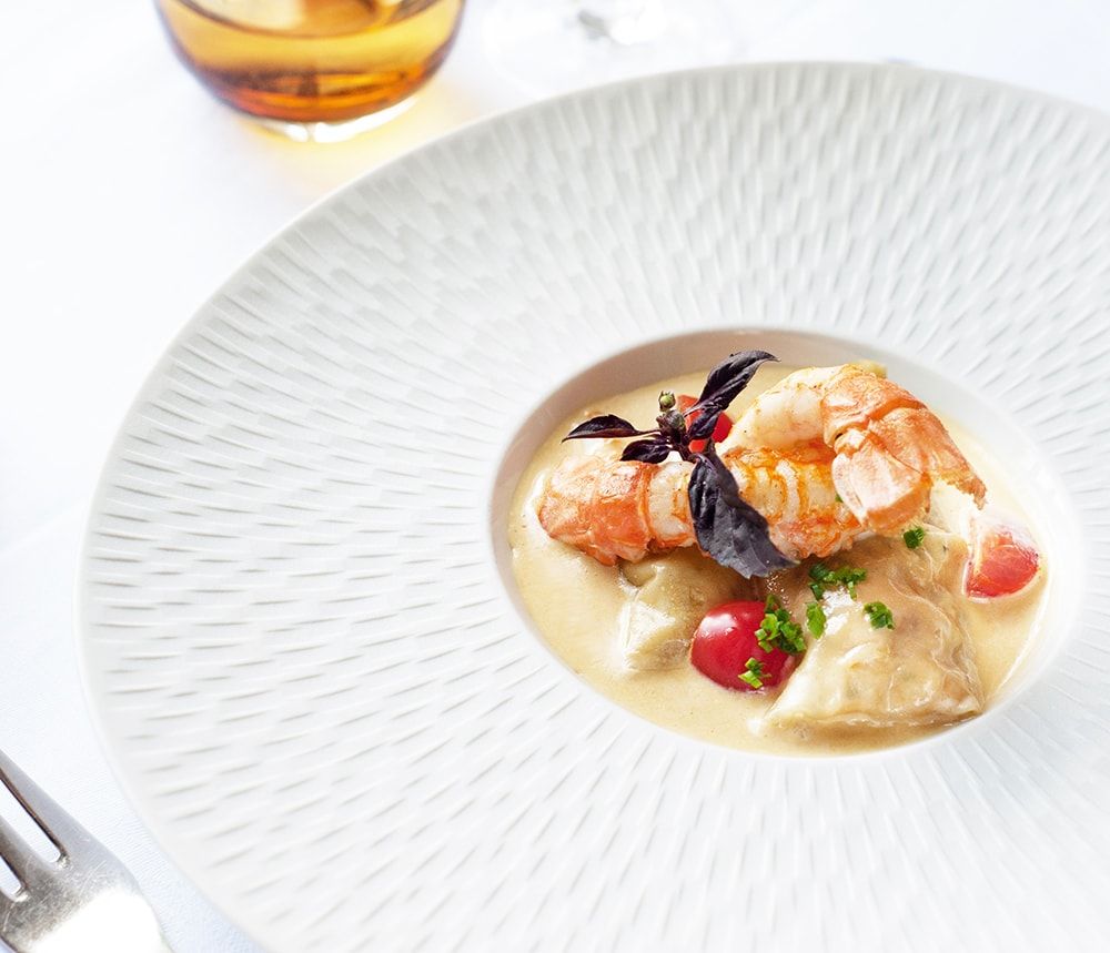 A plated main course